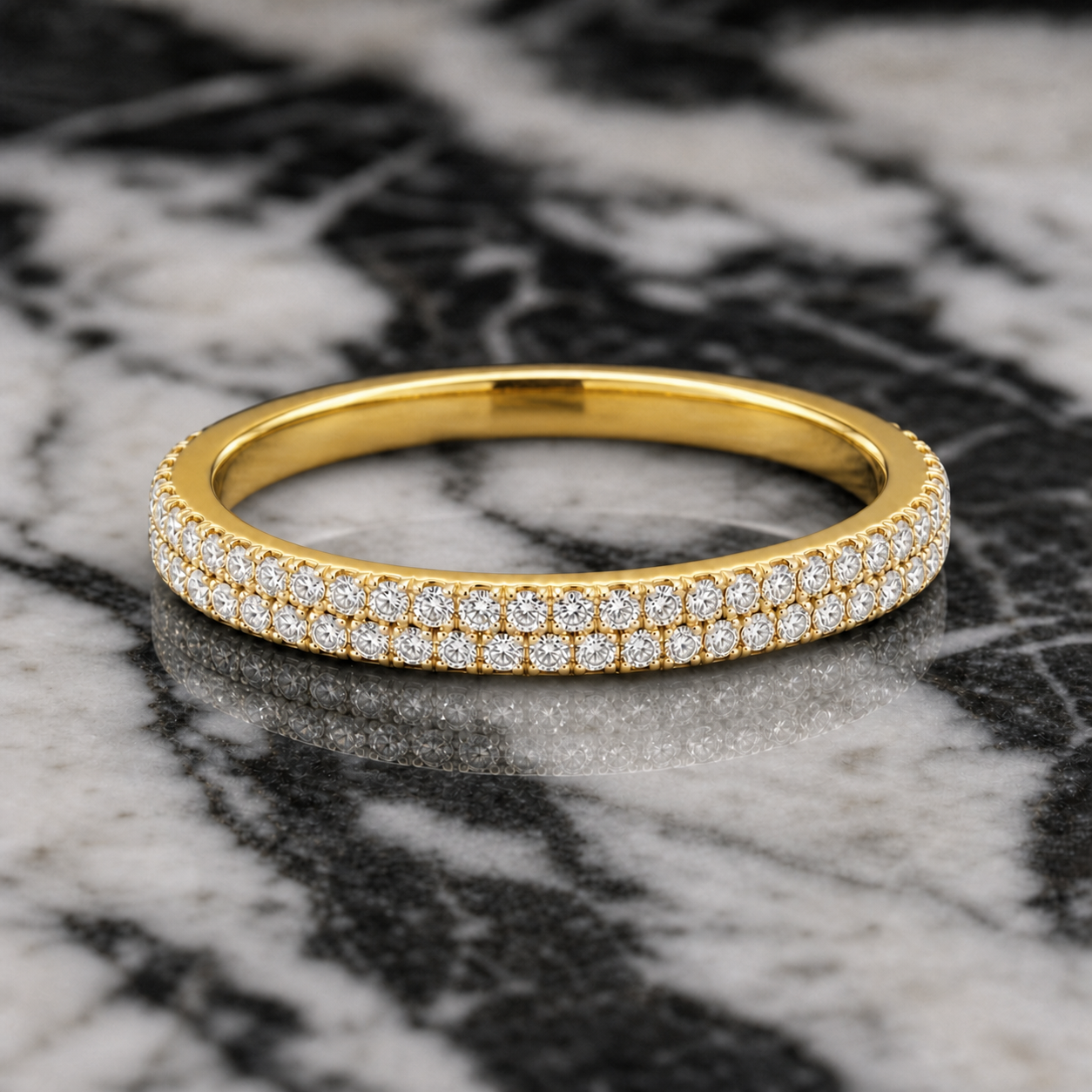 The Jacinthe Ring in yellow gold